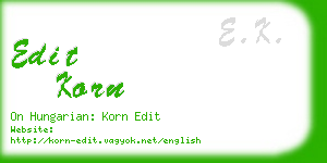 edit korn business card